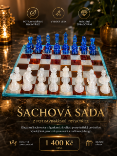Šachová sada z potravinářské pryskyřice